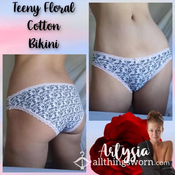 Teeny Flor*l Cotton Bikini