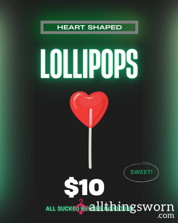 Tempting Treat: My Sucked Cherry Heart-Shaped Lollipop!