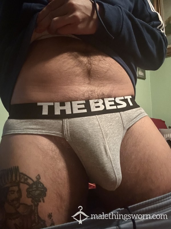 THE BEST Grey Briefs (M)