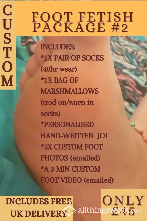 👣 THE CUSTOM FOOT FETISH PACKAGE #2 👣