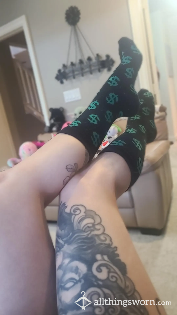 "The Money Print" Findom Goddess Socks