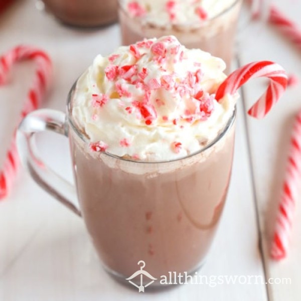 The Ultimate Christmas Hot Chocolate And Naughty Candy Cane ... Pre Drank, Eaten And Sucked For Your Pleasure... Sp*t It Out 🤣 Can Comes With Custom Videos