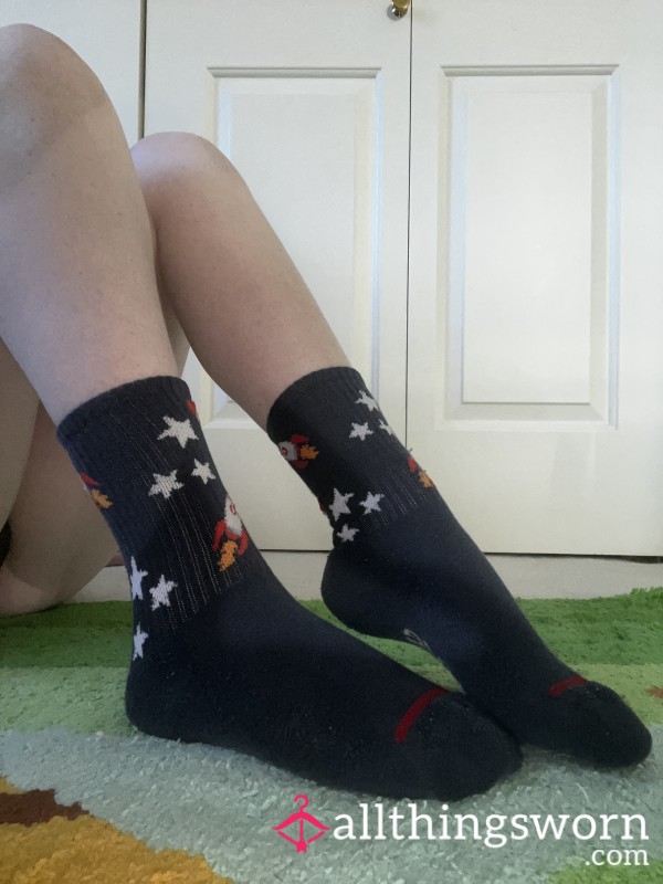 Thick Rocket Ship Crew Socks