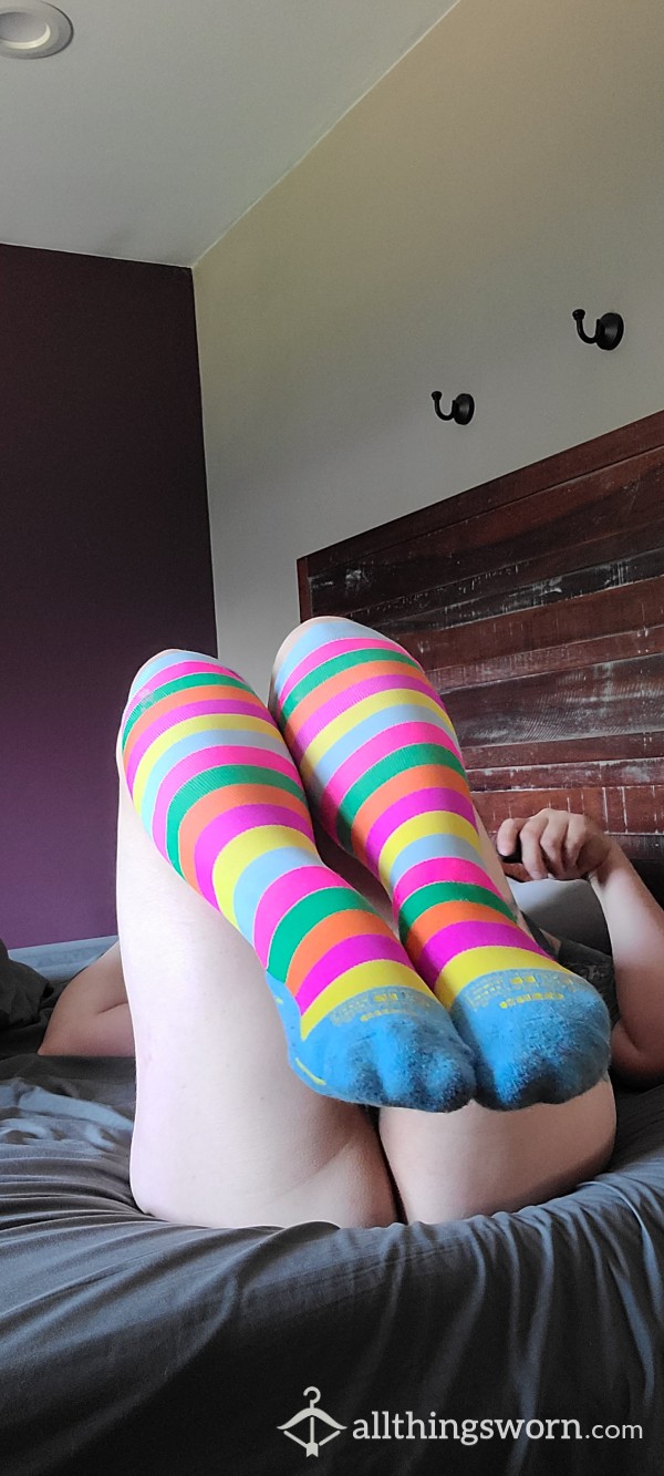 Thick, Stinky Compression Socks