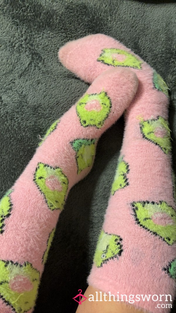 Thigh High Frog Pattern Socks