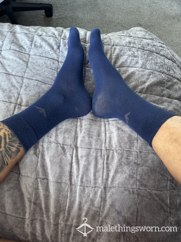 Thin Blue Armani Socks