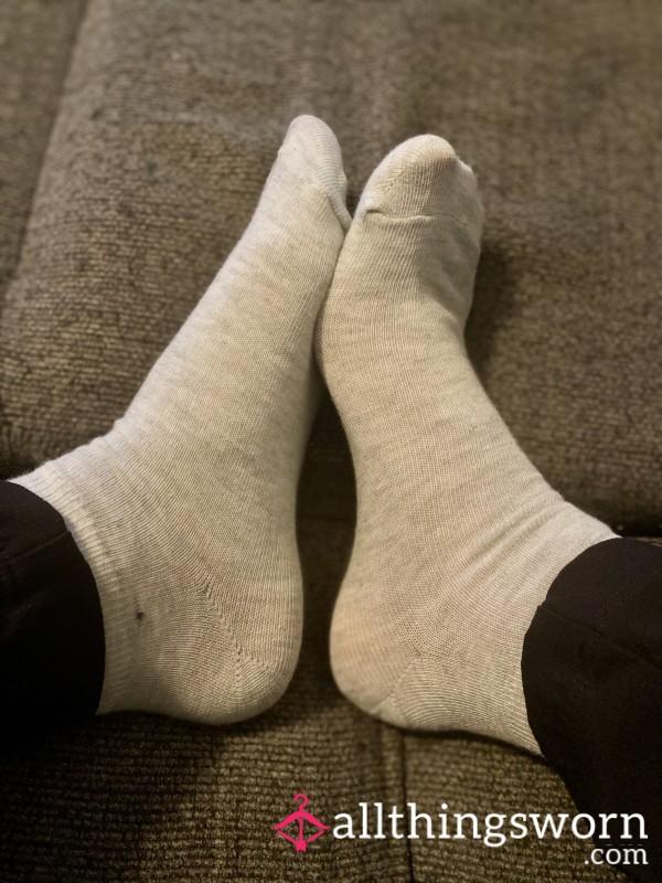 Thin Light Gray Socks