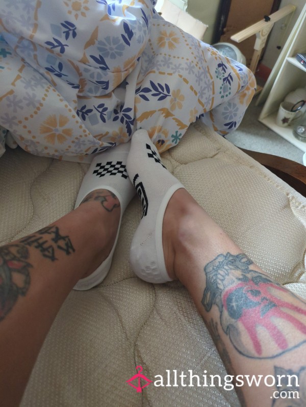 Thin White Vans Socks