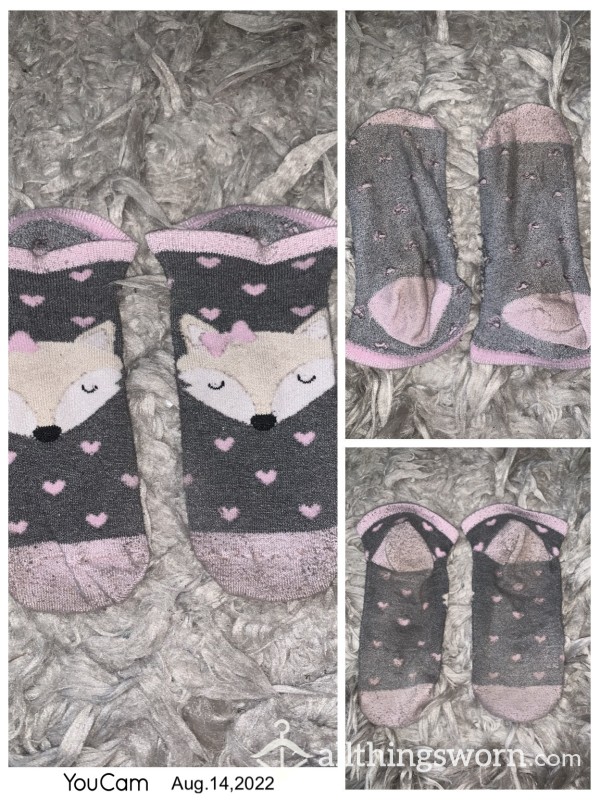 Thin Ankle Socks - Fox & Hearts