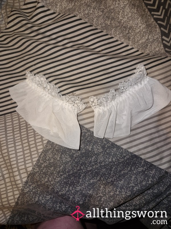 This Is One For You Dirty Mothercuckers!! White Garter C*m Cleanup. Couples Wear-Savour His Load, He Tastes Incredible 😛 Youll Be Begging For Seconds 🍆💦