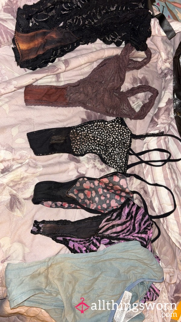 This Weeks Used Panties / Thongs From The Wash Basket!