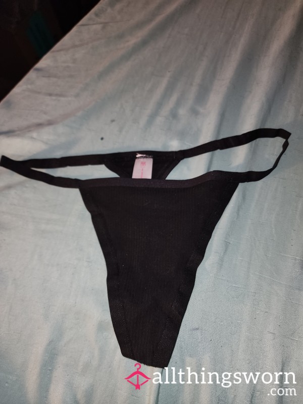 Thong Black G-string Cotton