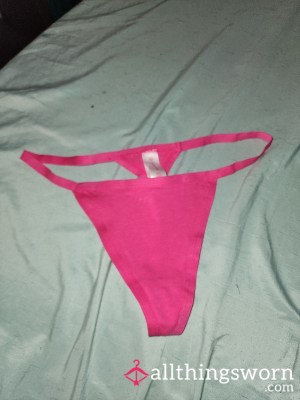 Thong Hot Pink G-string Cotton