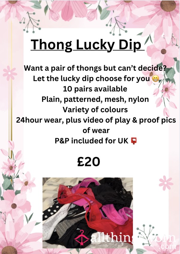 Thong Lucky Dip - BBW Size 22 & 24