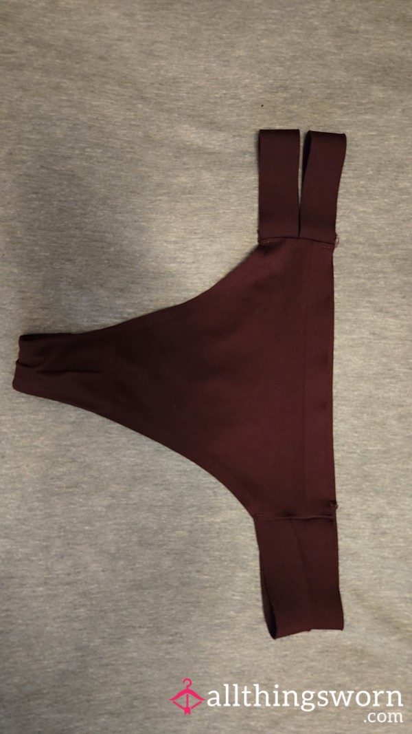 Thong Small Silky Burgundy