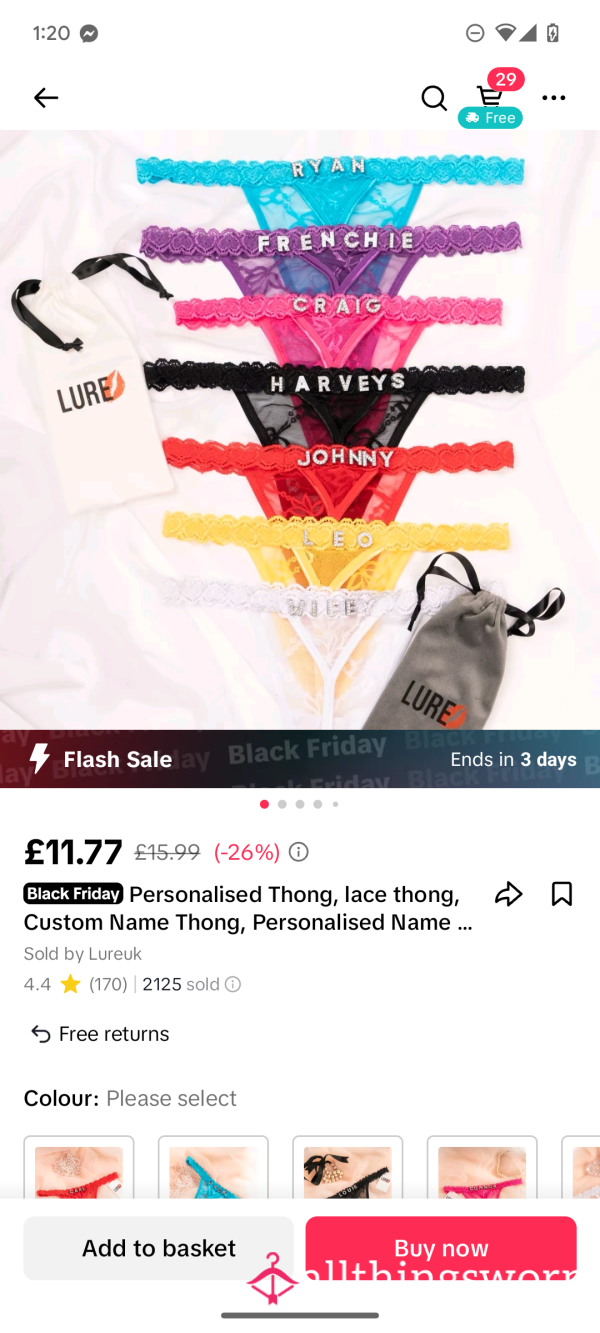 THONG WITH YOUR NAME ON IT+VIDEO