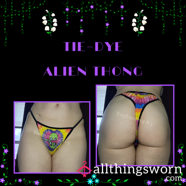 Tie Dye Alien Thong | 72 Hour Wear