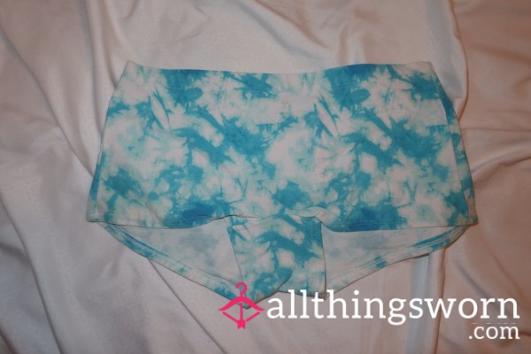 Tie Dye Boy Booty Short - Blue