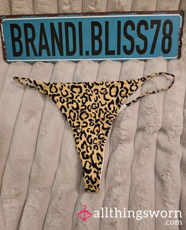 🐯Tiger Print Thong Panties🐯