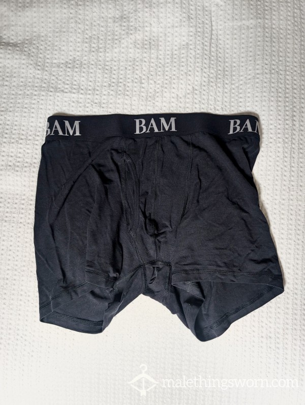 Tight Black Bamboo Boxers