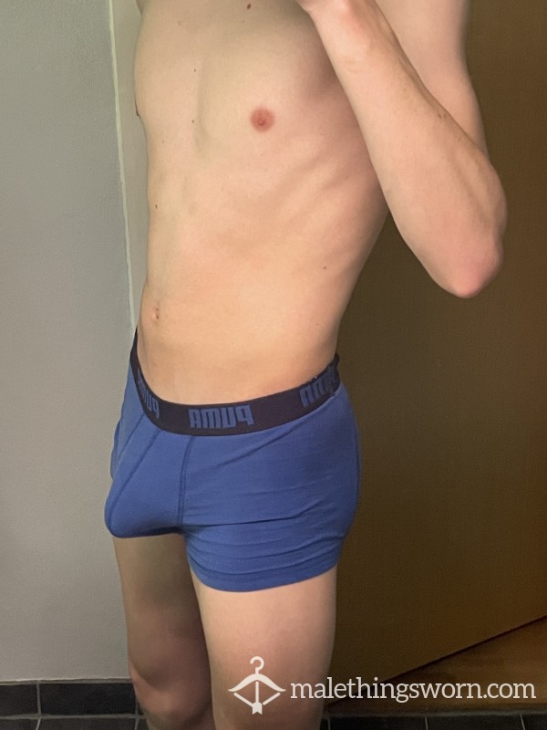 Tight Blue Boxer Briefs