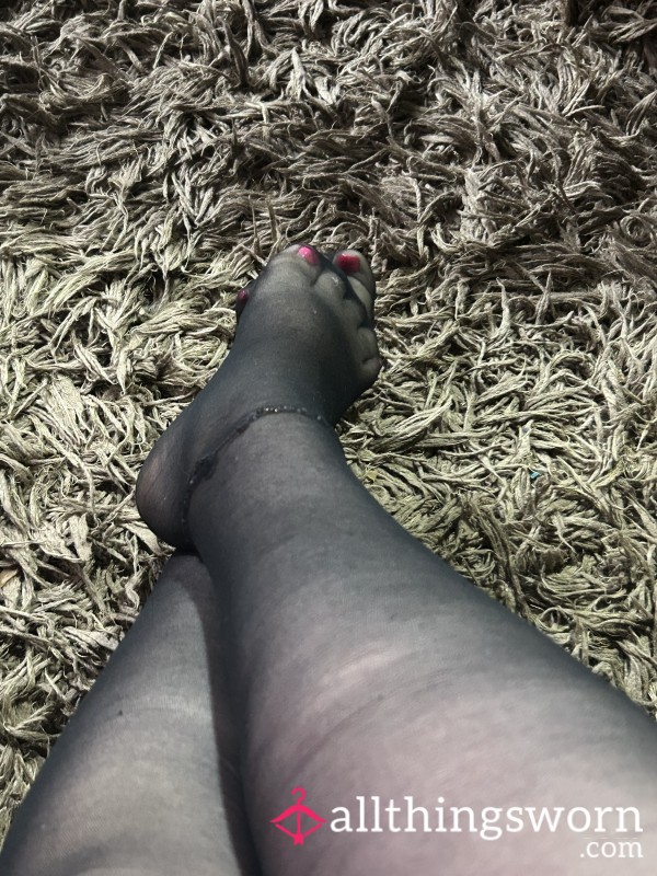 Tights Worn For One Whole Day Going Once Going Twice