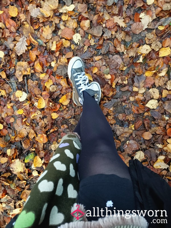 Tights Worn In The Beautiful Welsh Woods