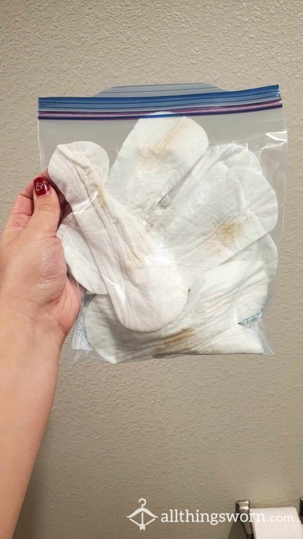 Bundle Of Used Panty Liners!