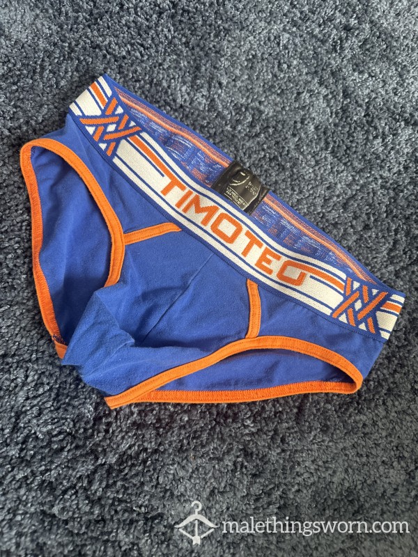 Timoteo Blue Briefs Worn L