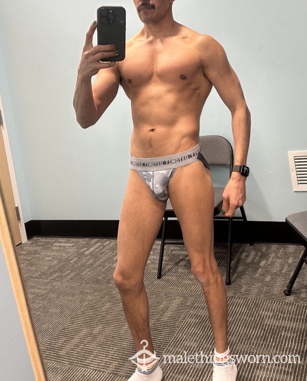 Timoteo C*m Stained Grey Jockstrap