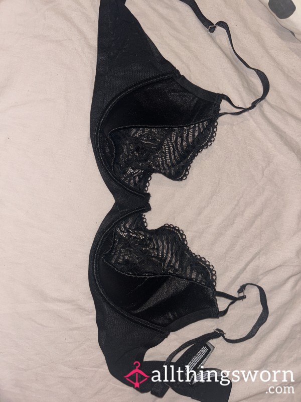 Tiny Black Lace Bra