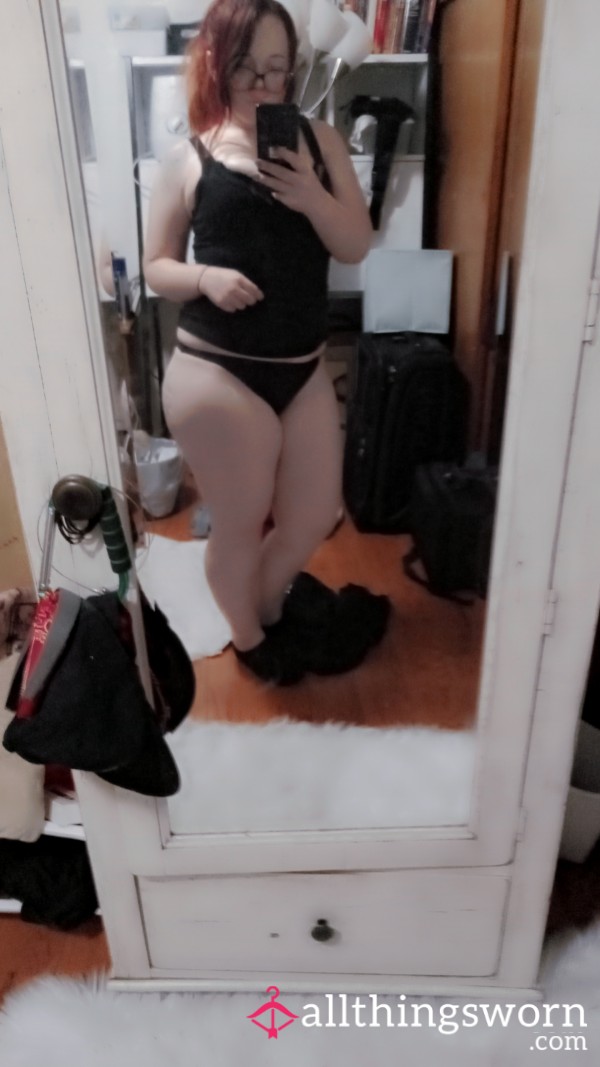 Tiny Black Thong !