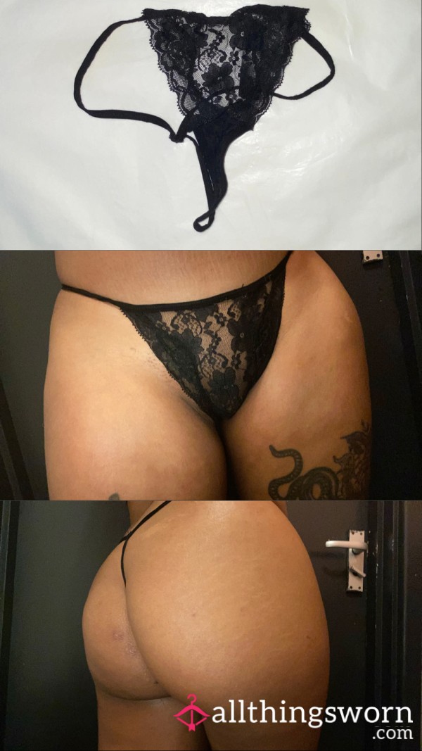 Tiny Black Thong..x