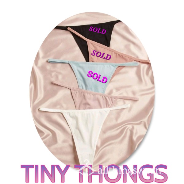 TINY SILKY THONGS