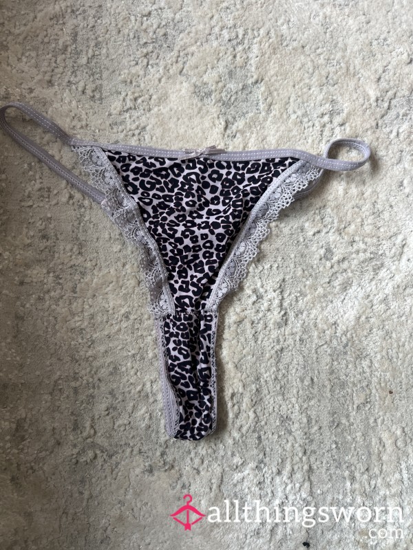 Tiny Thong Leopard Print