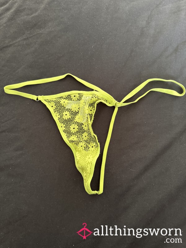 Tiny Yellow Thong