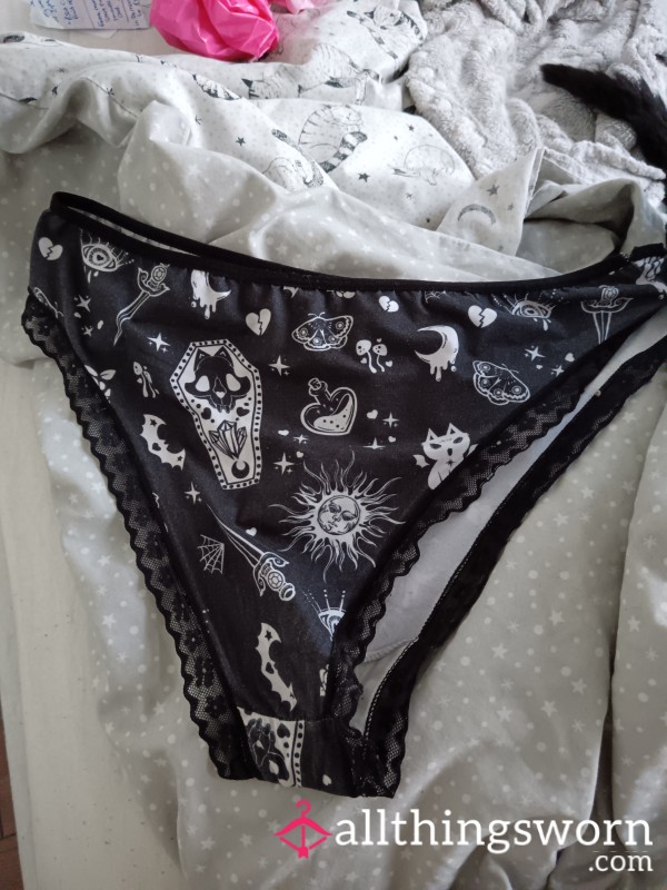 Goth Panties UK Size 20 - Worn Just The Way You Like Them 😋