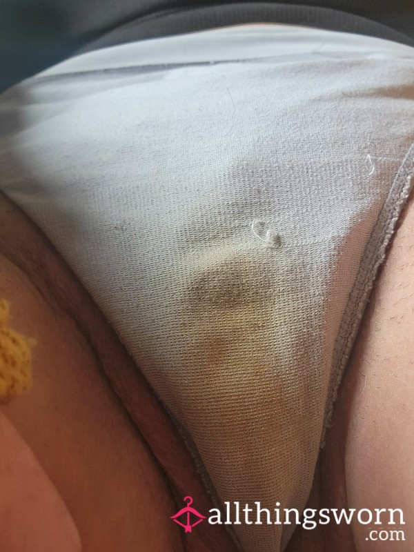 Today's Dirty Thong, Came In 2x ,stained From Years Of Wear