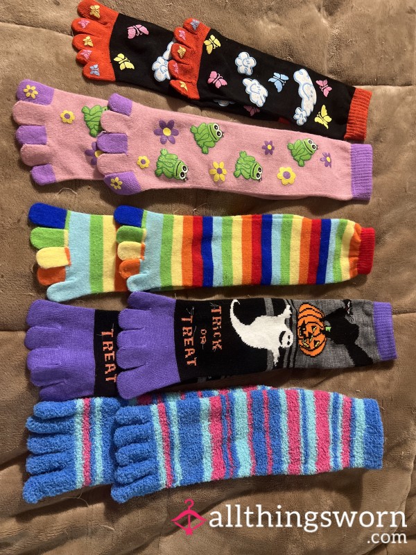 Toe Socks Pick Your Pair Comes With Seven Day Wear