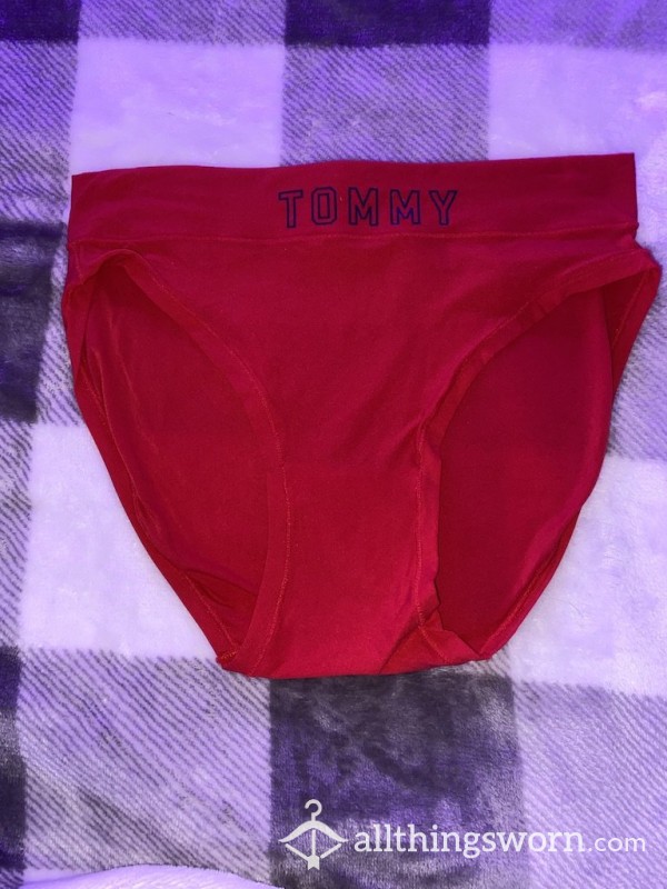 Tommy Hilfiger Red Cotton Fullbacks