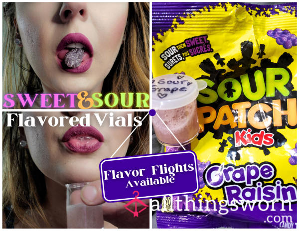 Too Sour - Yet - Oh So Sweet! **Flavored Sp*t Vials - Buy 5, Get 2 FREE**