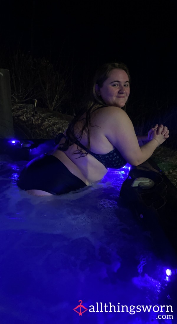 Topless And Shy In A Hot Tub