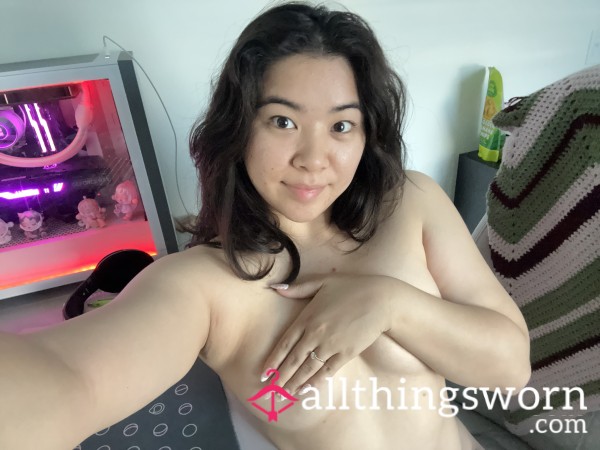 Topless Thong Asian Gamer Girl