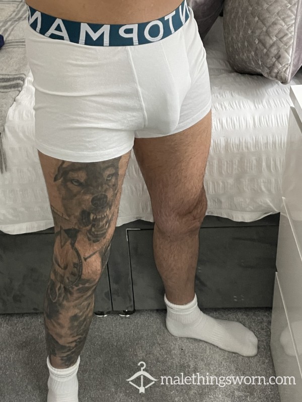 Topman White Boxers  - Small/medium 🤍