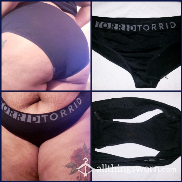 Torrid Full Coverage Black Panty (48hr Wear)