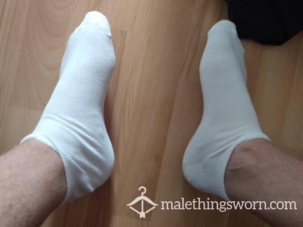 Trainer Socks - L - White