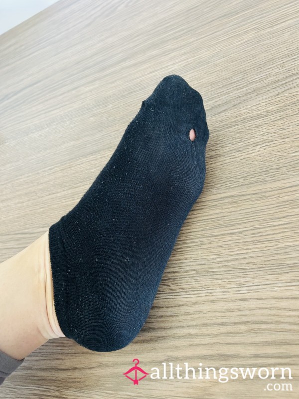 Trainer Socks Well Used With Holes