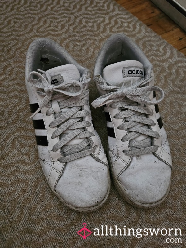 Trashed Dirty Adidas Sneakers - Worn Daily For 8 Years