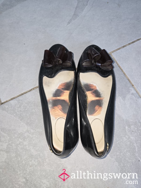 Trashed Melissa Jelly Loafers