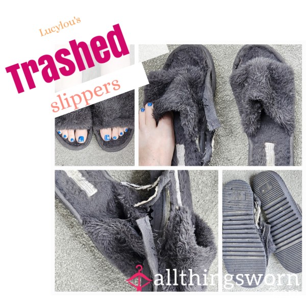 Trashed Slippers Well-worn & Stinky! 💥